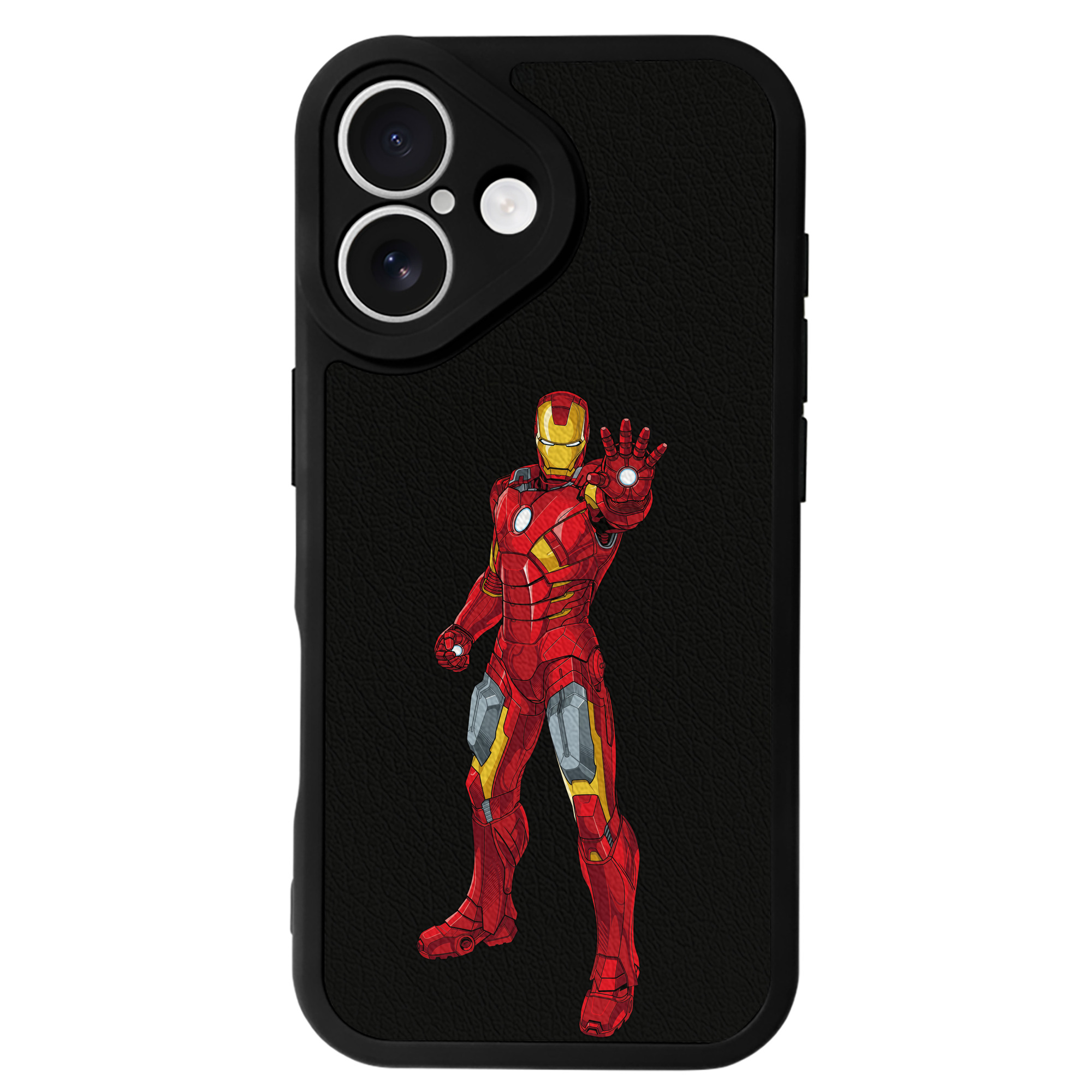 （画像用） アベンジャーズ The Avengers 【iPhone 16シリーズ対応】シリコンスマホケース（レザー調） 材質：シリコン